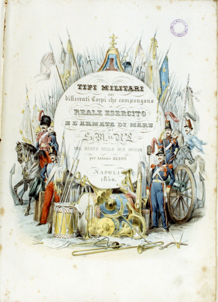 figure maschili (stampa a colori) di Zezon Antonio (sec. XIX)