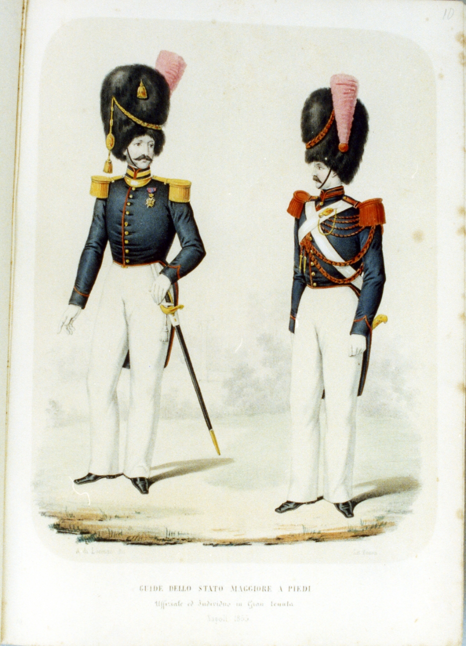 figure maschili (stampa a colori) di Zezon Antonio (sec. XIX)