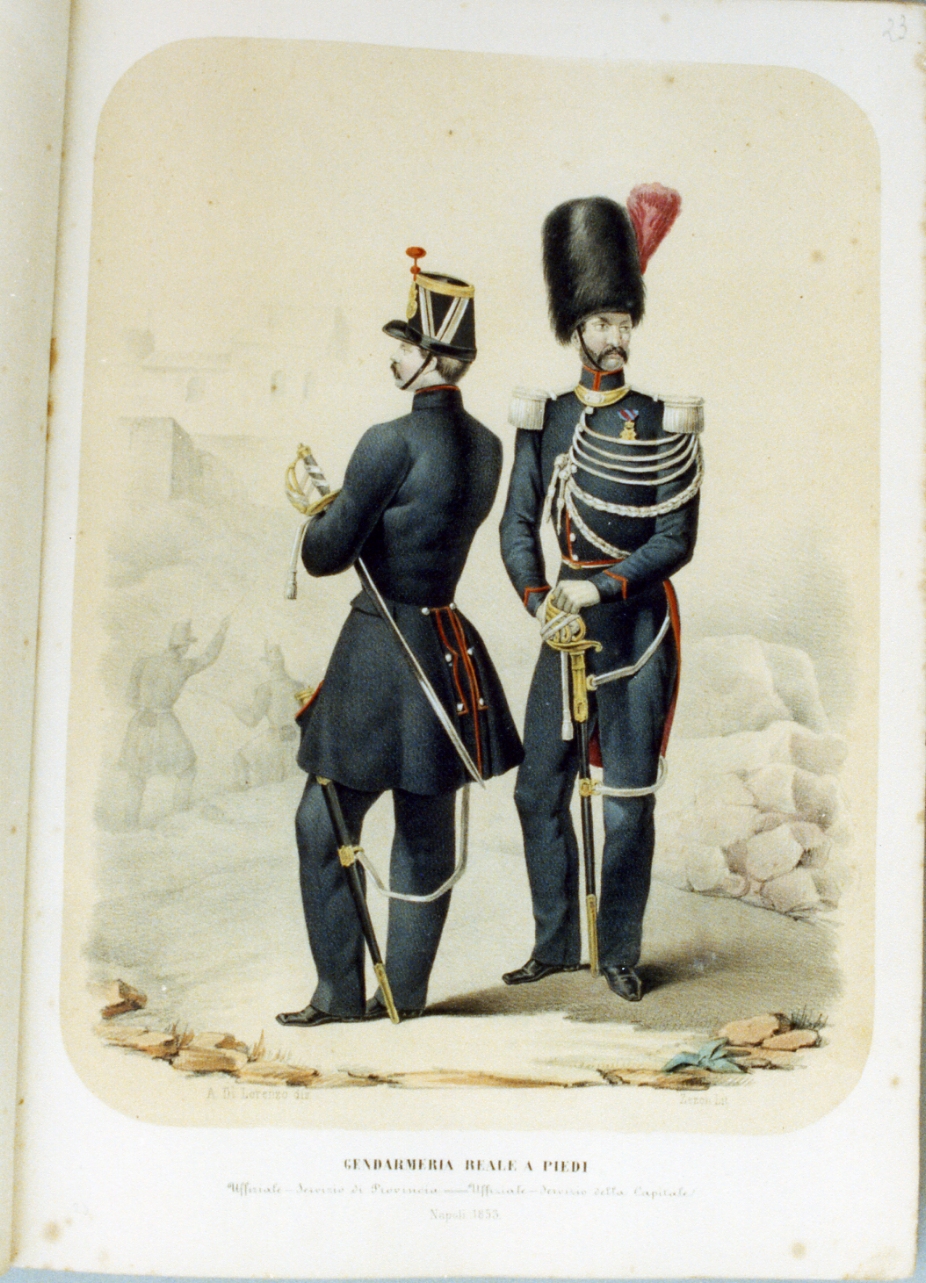 figure maschili (stampa a colori) di Zezon Antonio (sec. XIX)