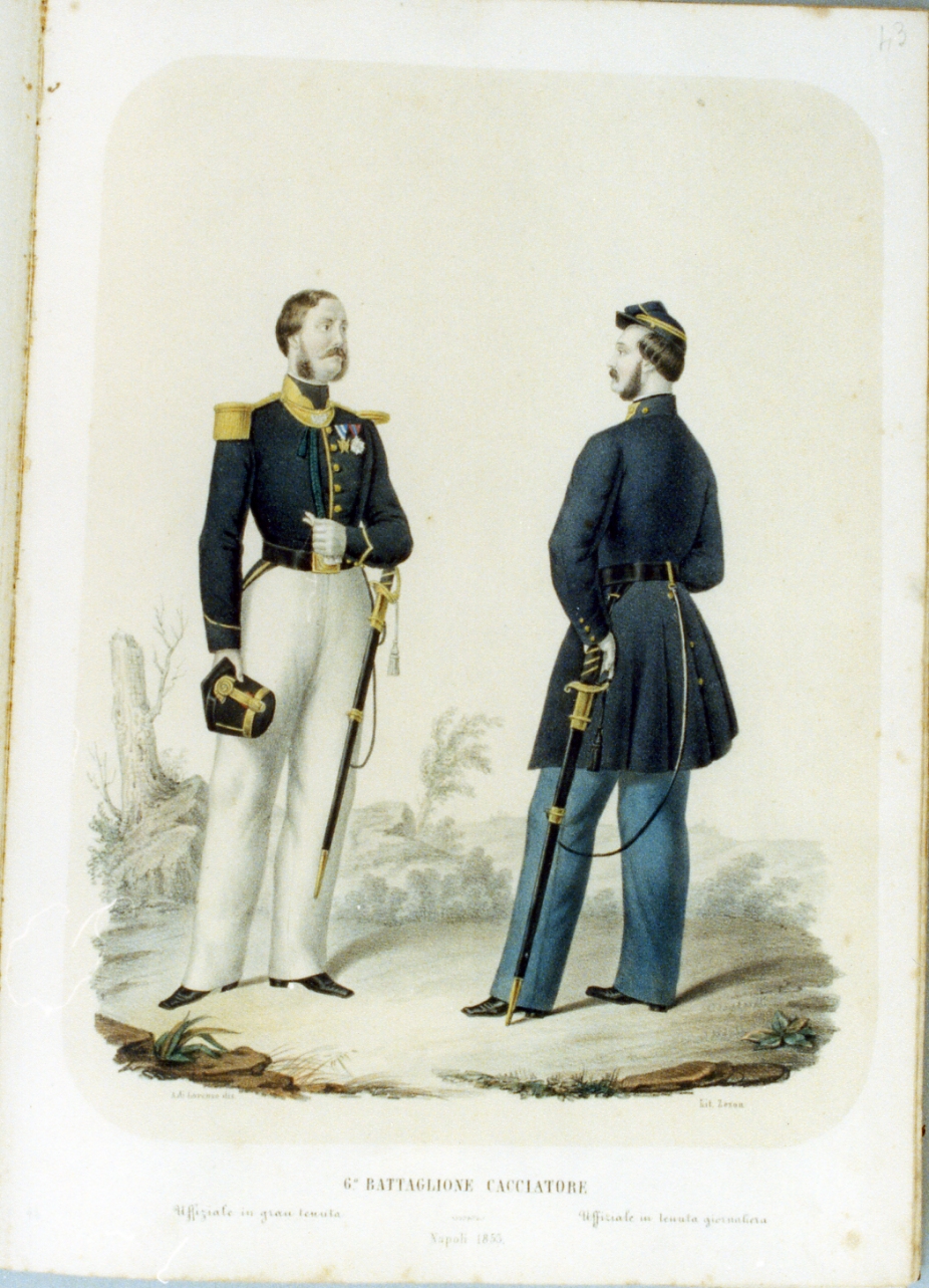 figure maschili (stampa a colori) di Zezon Antonio (sec. XIX)