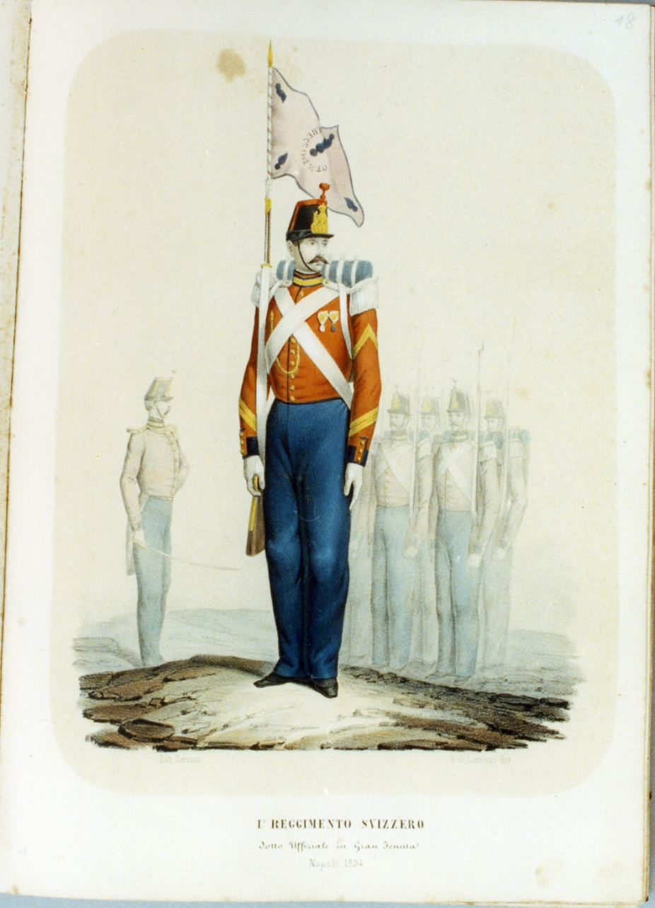 figura maschile (stampa a colori) di Zezon Antonio (sec. XIX)