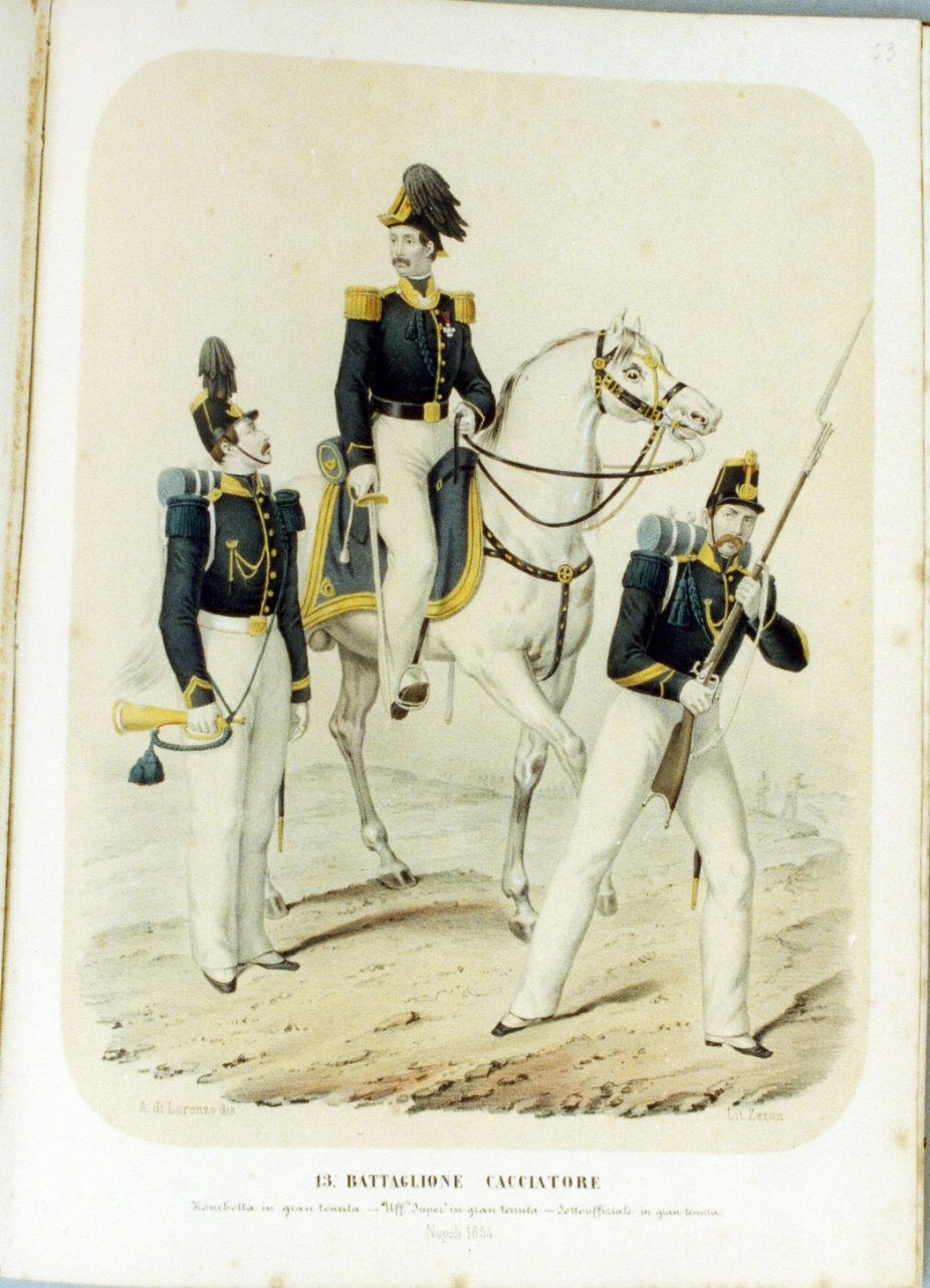 figure maschili (stampa a colori) di Zezon Antonio (sec. XIX)