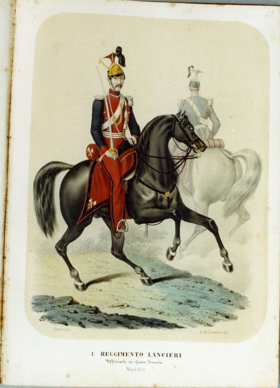 figure maschili (stampa a colori) di Zezon Antonio (sec. XIX)