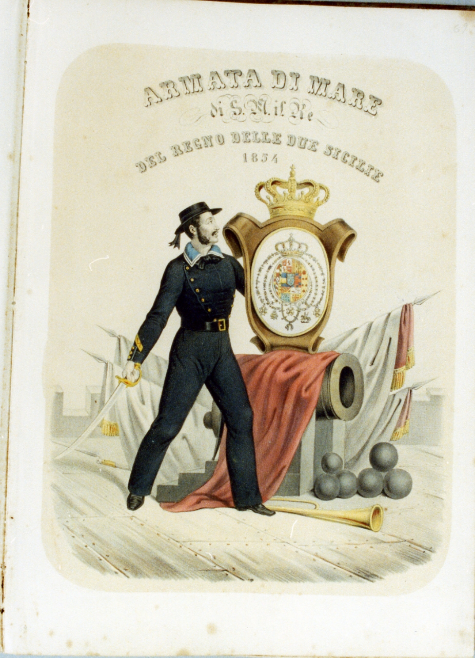 figura maschile (stampa a colori) di Zezon Antonio (sec. XIX)