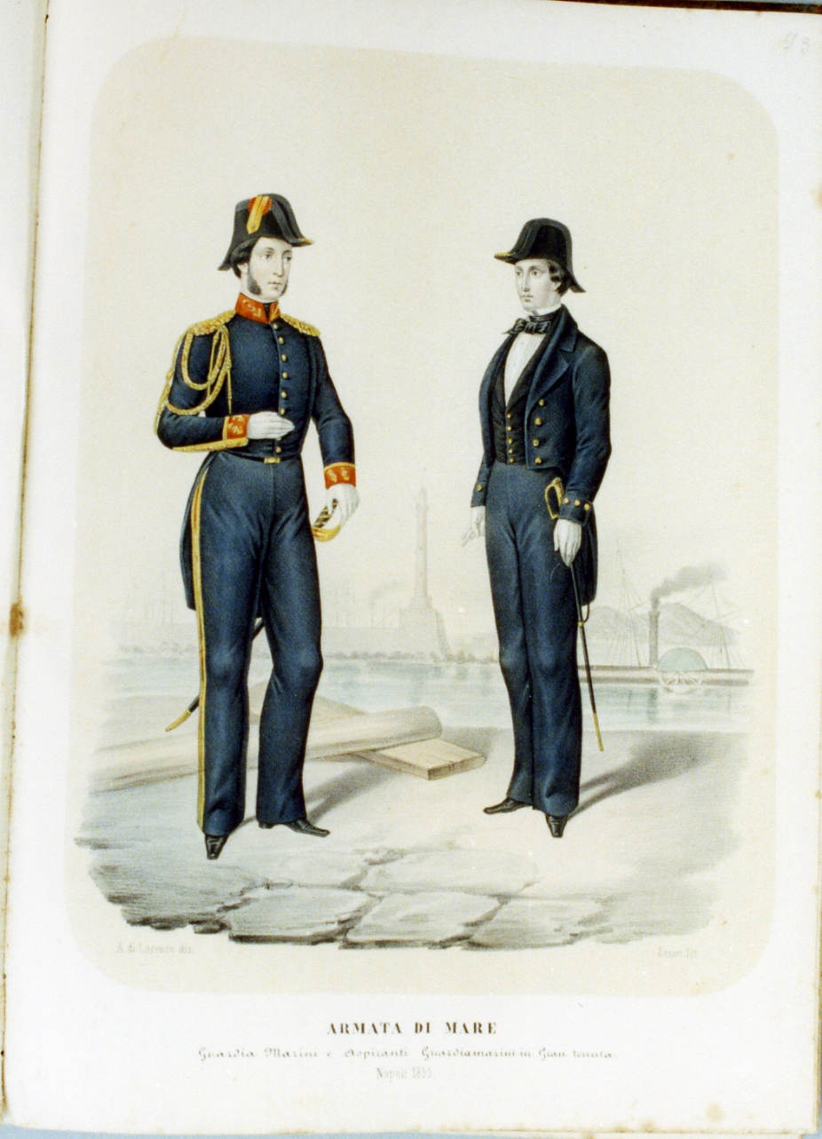 figure maschili (stampa a colori) di Zezon Antonio (sec. XIX)