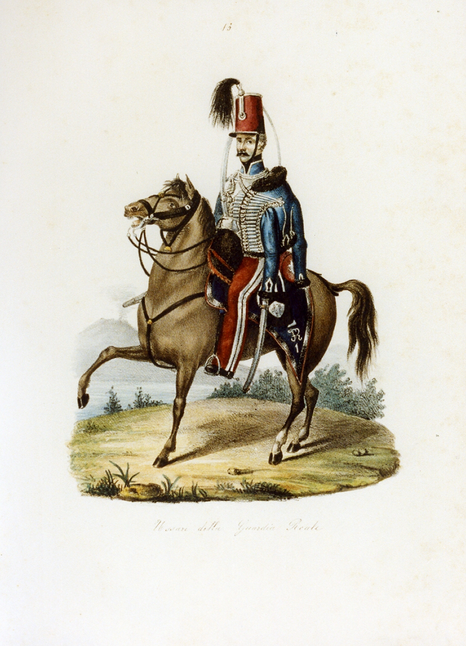 figura maschile (stampa a colori) - ambito italiano (sec. XIX)