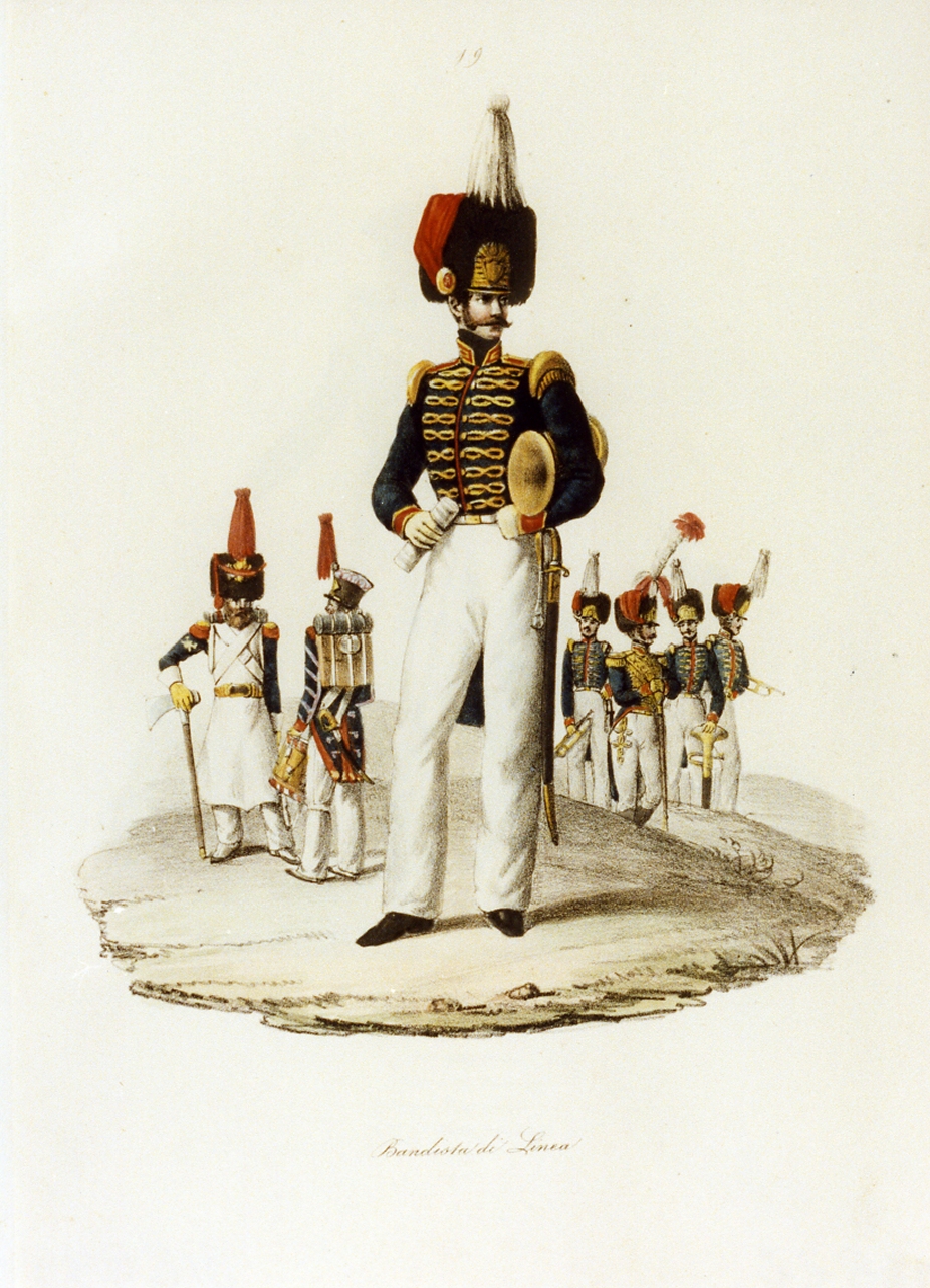 figura maschile (stampa a colori) - ambito italiano (sec. XIX)