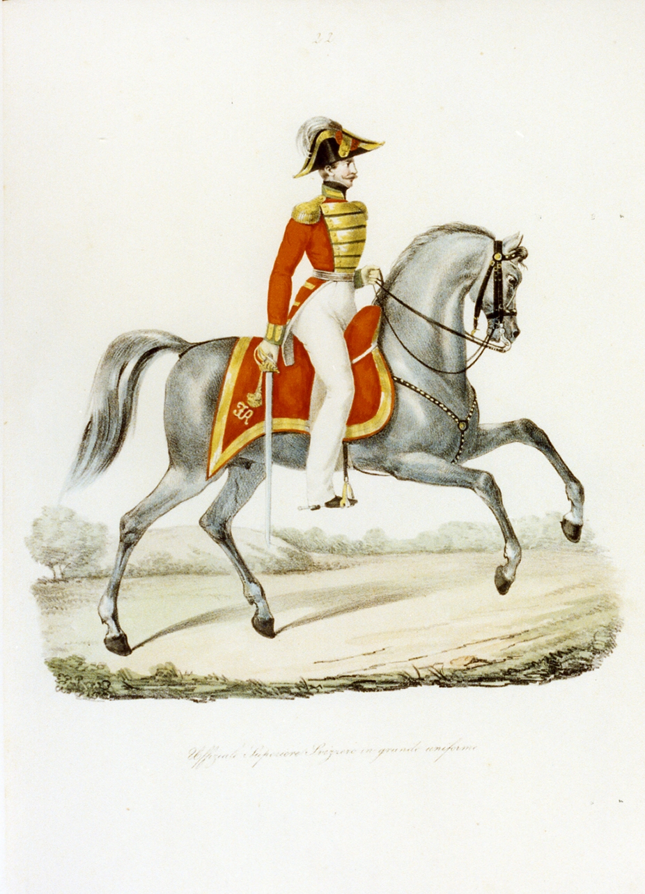 figura maschile (stampa a colori) - ambito italiano (sec. XIX)