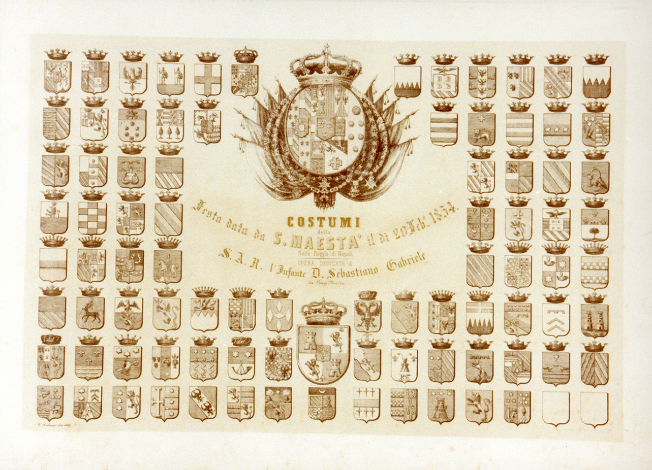 stemmi di casati reali (stampa) di Salucci Teofilo (sec. XIX)