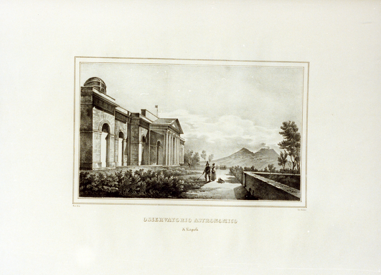 osservatorio astronomico di Napoli (stampa) - ambito napoletano (sec. XIX)
