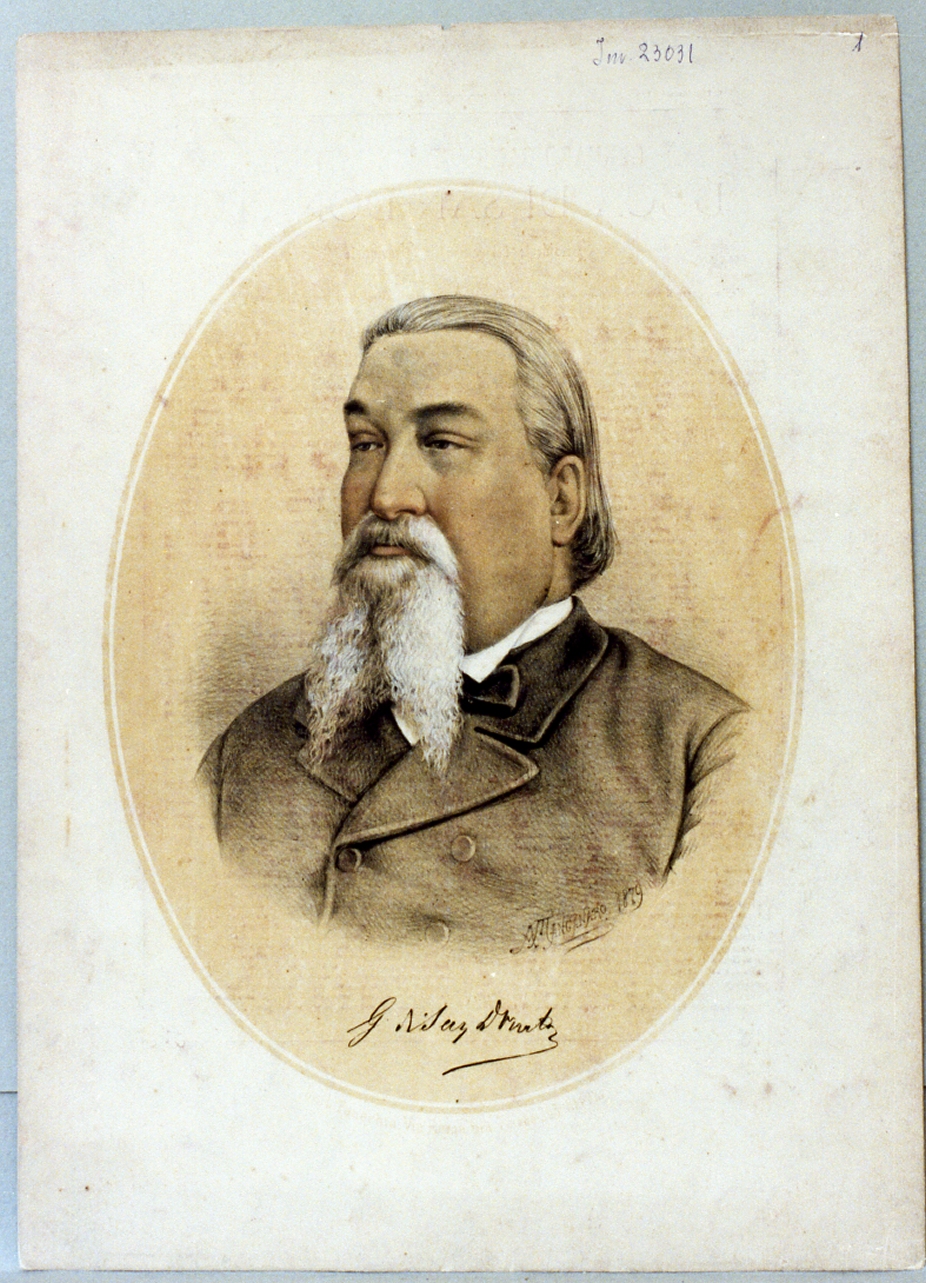 ritratto di Gennaro Sambiase Sanseverino (stampa) di Manganaro Antonio (sec. XIX)