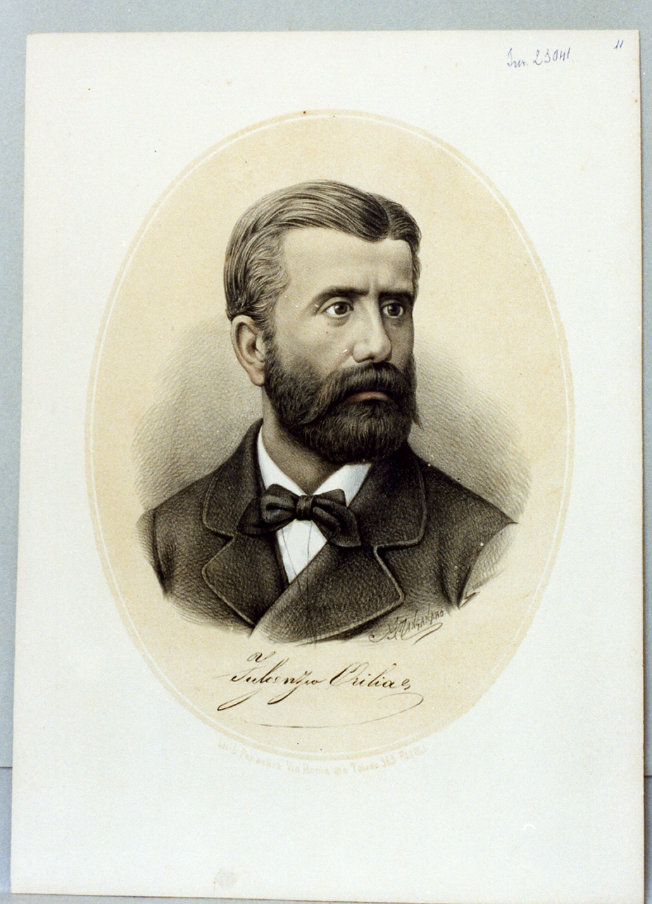 ritratto di Fulgenzio Orilia (stampa) di Manganaro Antonio (sec. XIX)