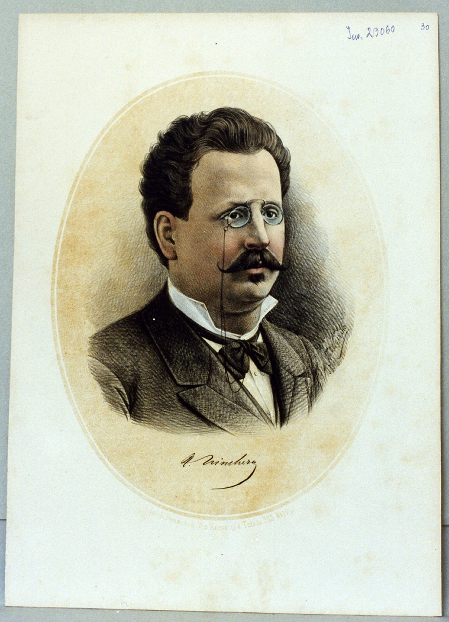 ritratto di Francesco Trinchera (stampa) di Manganaro Antonio (sec. XIX)