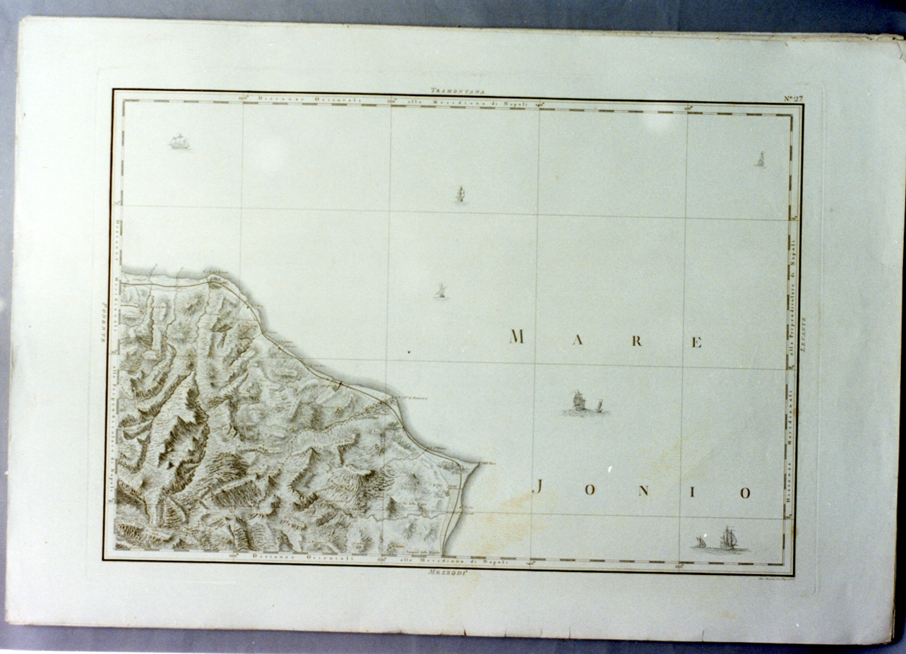 carta geografica di una provincia del Regno di Napoli (stampa) di Guerra Giuseppe (sec. XVIII)