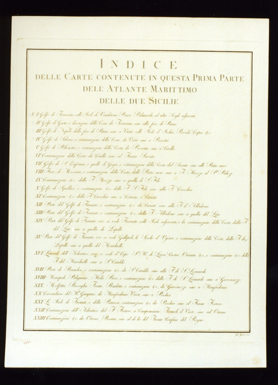 indice (stampa) di Guerra Giuseppe (sec. XVIII)