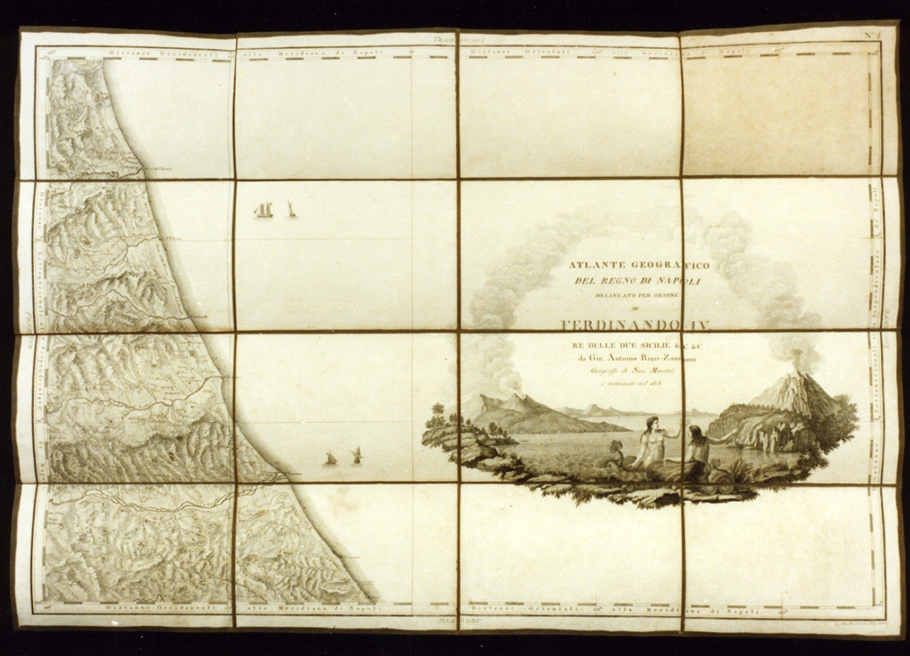 carta geografica di una provincia del Regno di Napoli (stampa) di Guerra Giuseppe (sec. XIX)