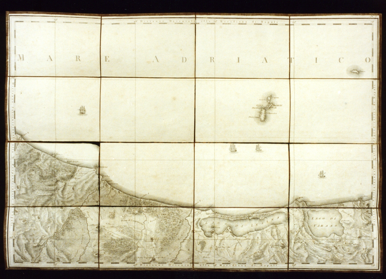 carta geografica di una provincia del Regno di Napoli (stampa) di Guerra Giuseppe (sec. XIX)