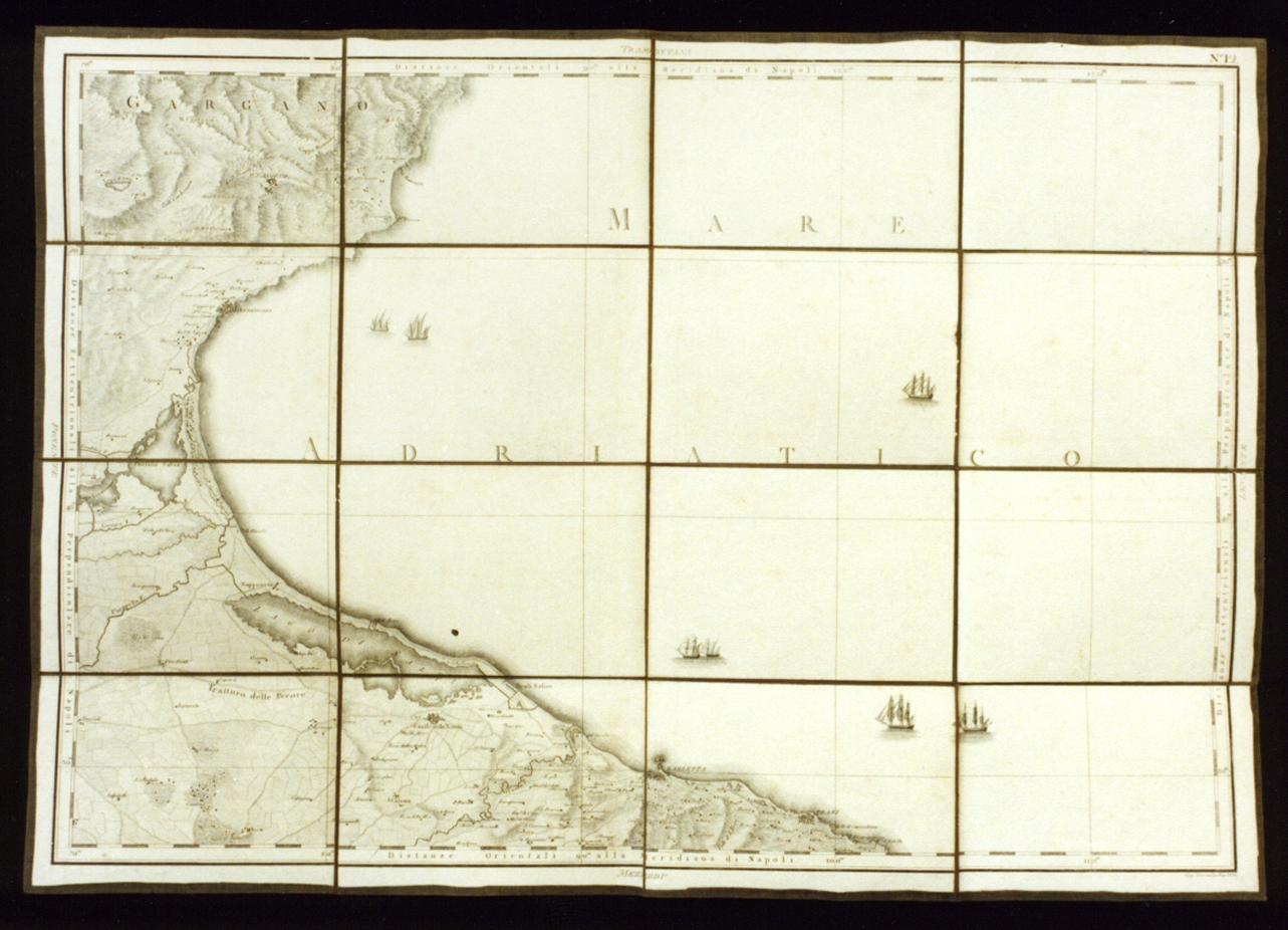carta geografica di una provincia del Regno di Napoli (stampa) di Guerra Giuseppe (sec. XIX)