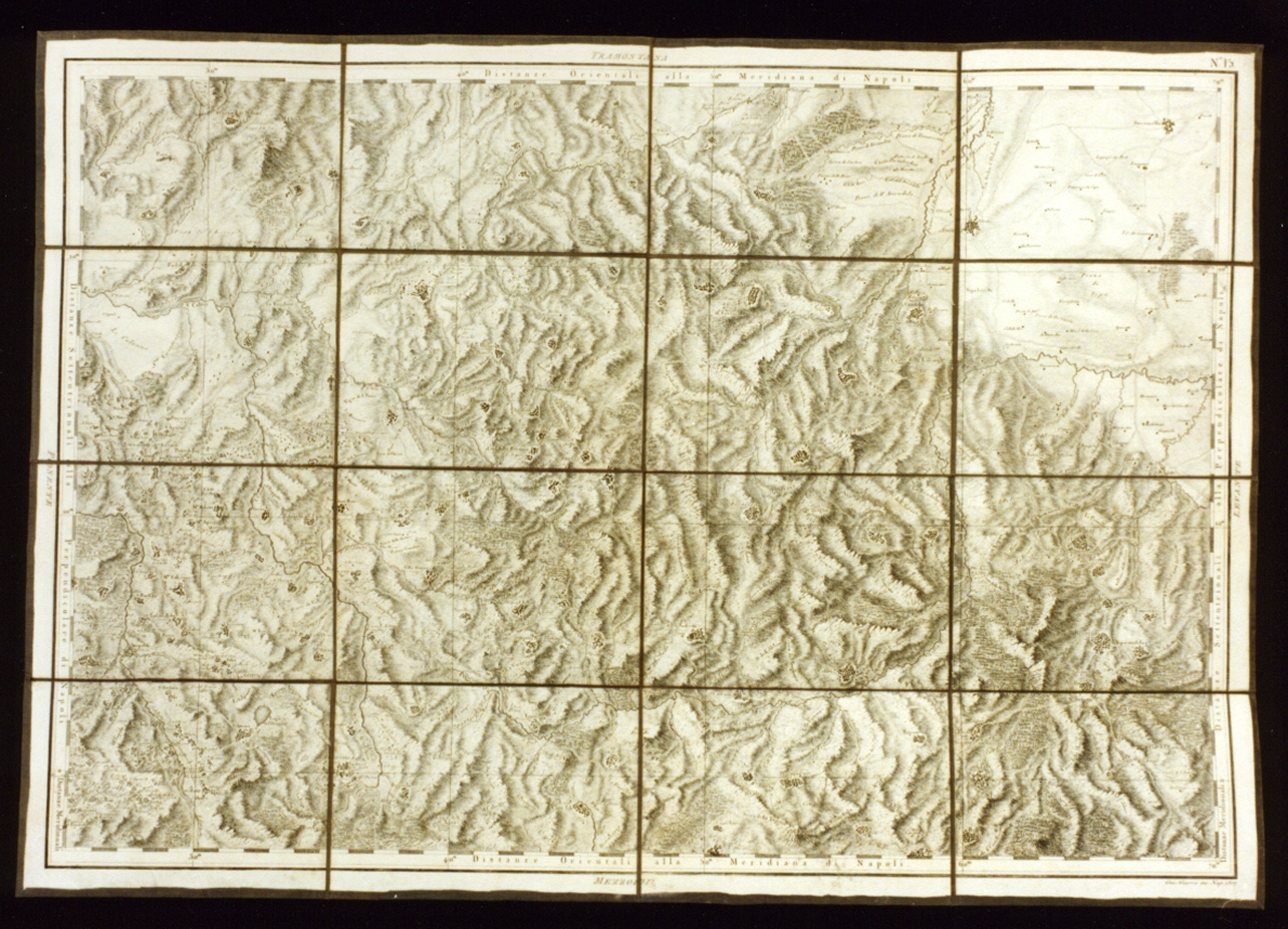 carta geografica di una provincia del Regno di Napoli (stampa) di Guerra Giuseppe (sec. XIX)
