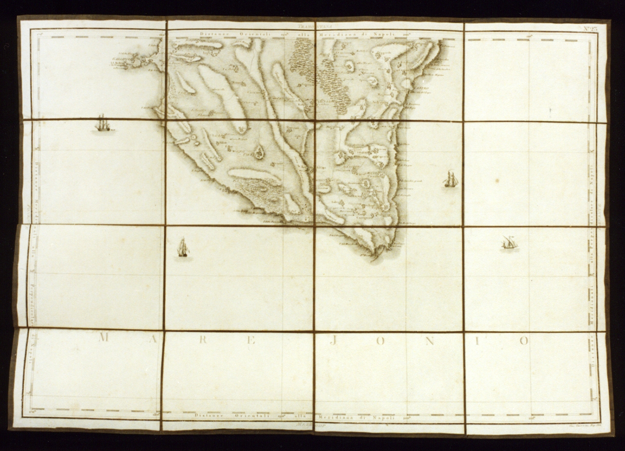 carta geografica di una provincia del Regno di Napoli (stampa) di Guerra Giuseppe (sec. XIX)