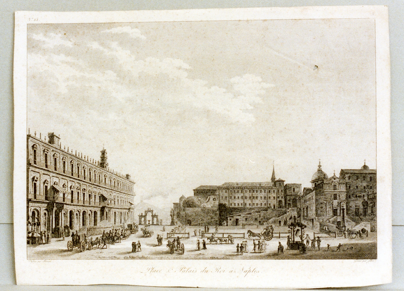 veduta di città (stampa tagliata) di Renard Johann (sec. XVIII)