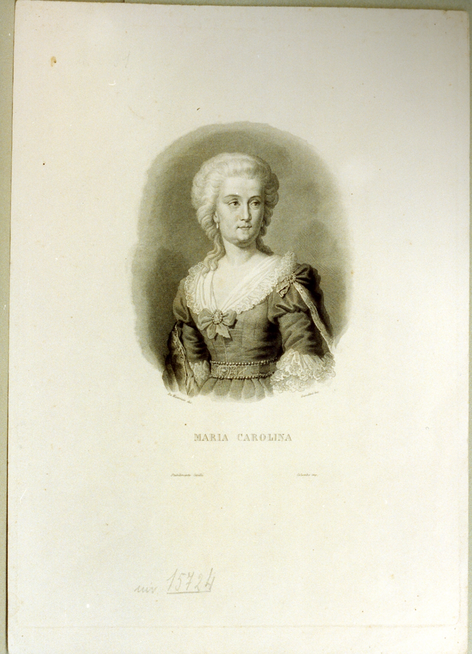 ritratto di donna (stampa) di Gandini Francesco (secc. XVIII/ XIX)