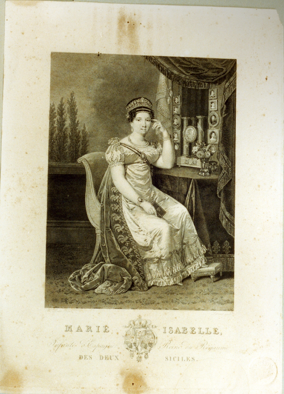 ritratto di donna (stampa) di Leroux Jean Marie (sec. XIX)