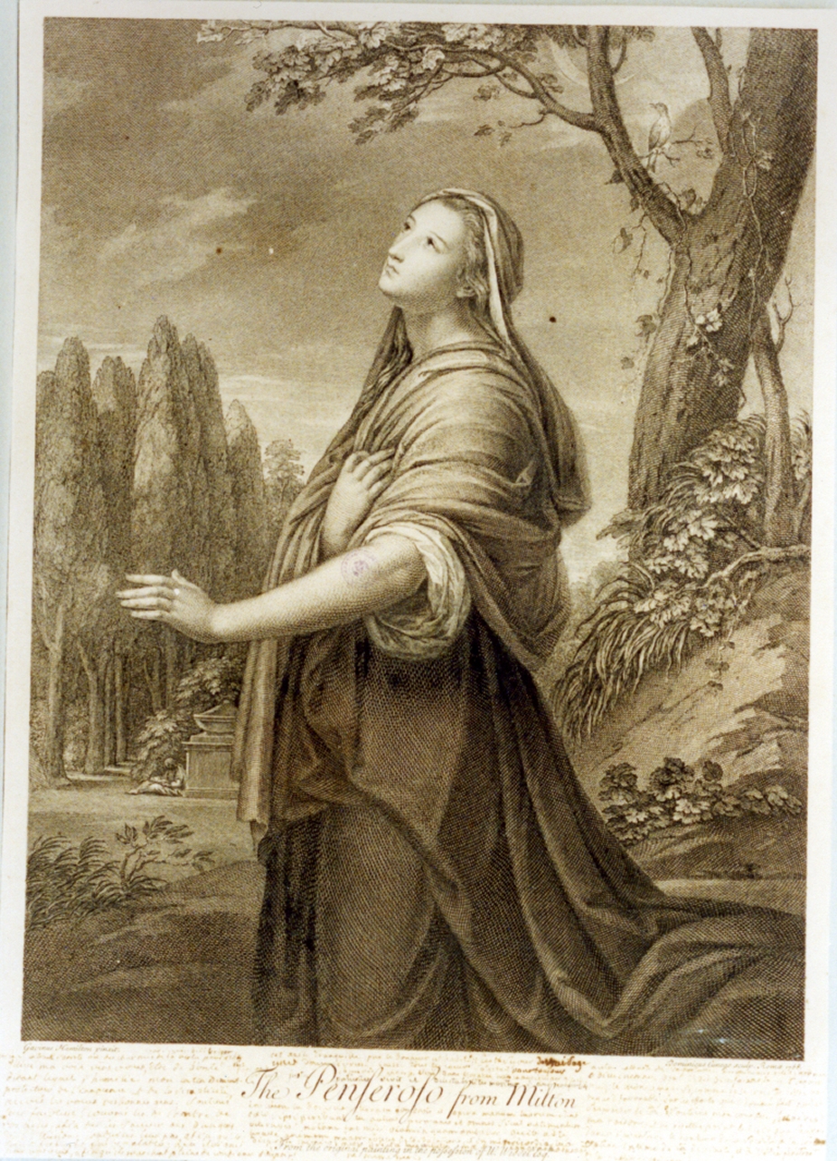 figura femminile (stampa) di Cunego Domenico, Hamilton Gavin (sec. XVIII)