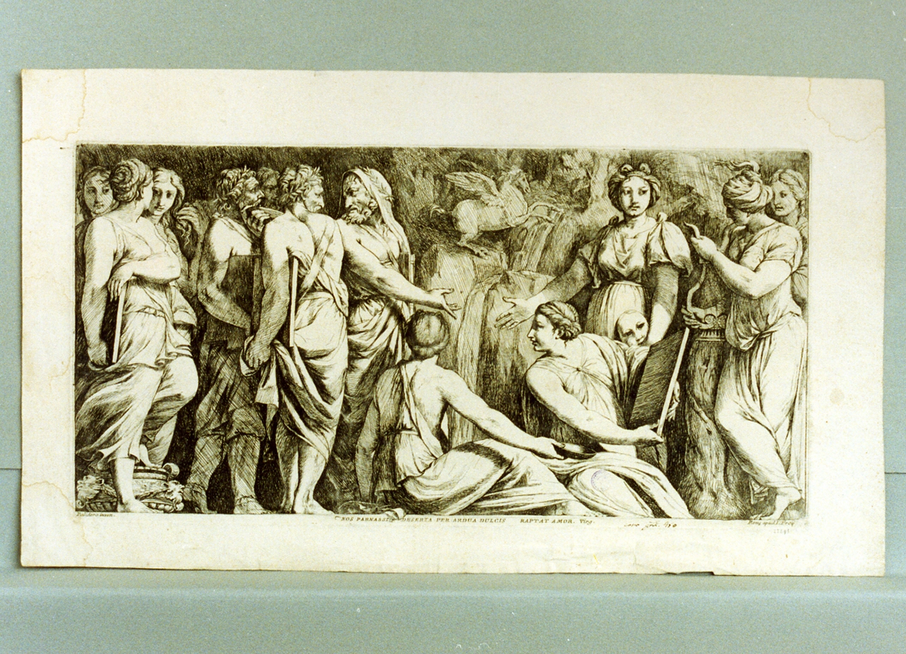 Parnaso (stampa) di Frey Jakob (secc. XVIII/ XIX)
