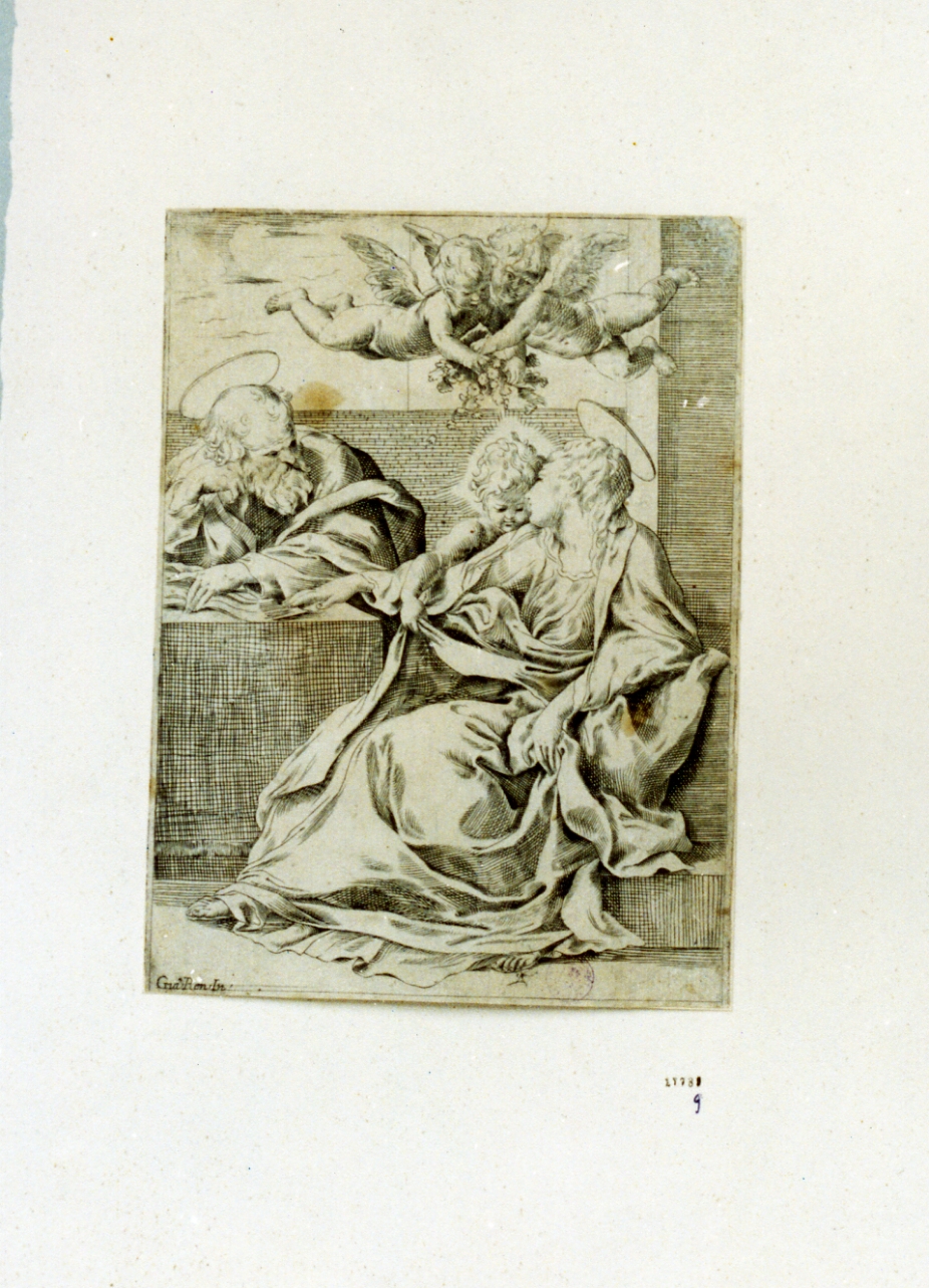 Sacra Famiglia (stampa) di Reni Guido (prima metà sec. XVII)