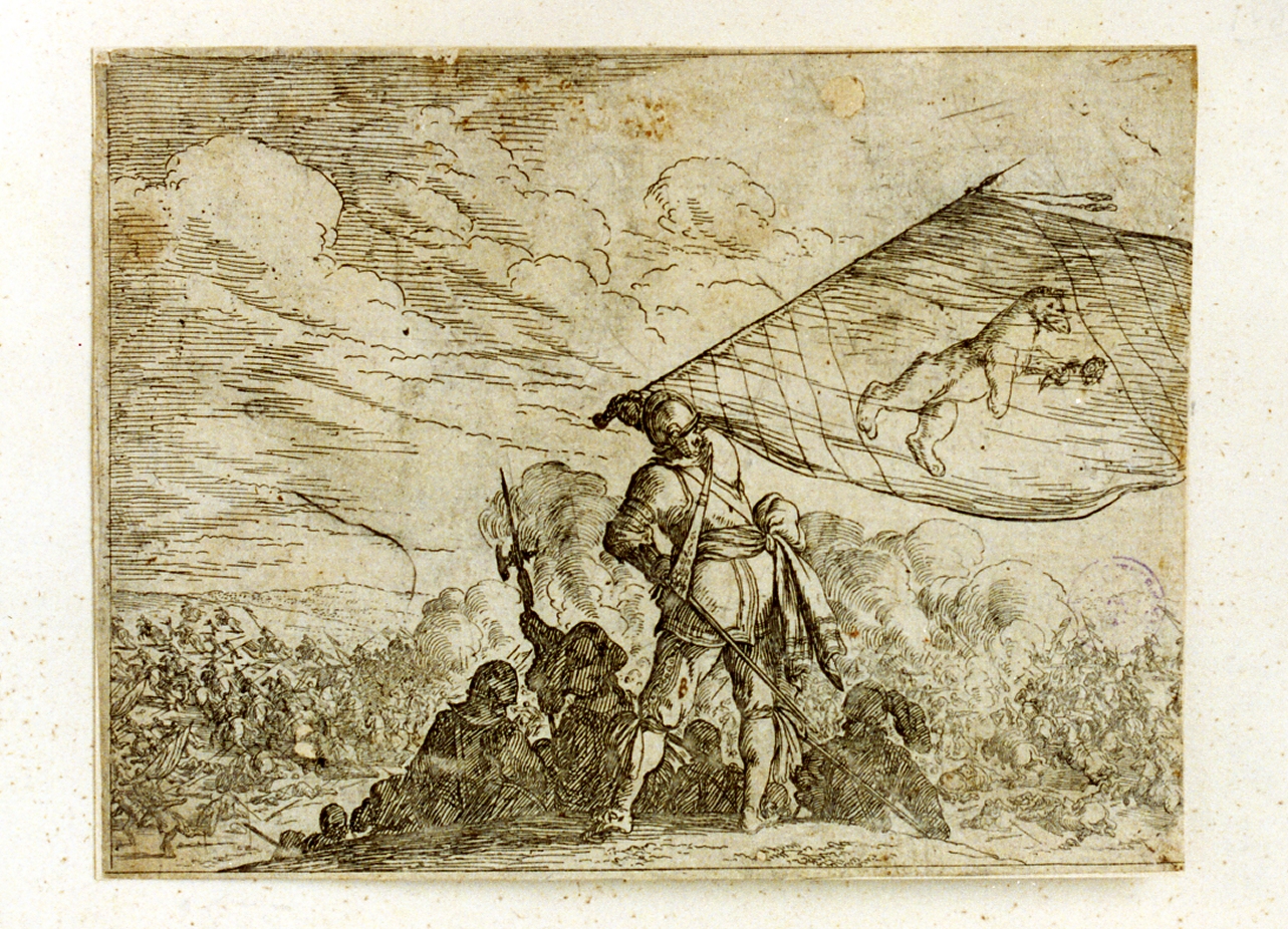 scena di battaglia (stampa) di Baur Johann Wilhelm (sec. XVII)