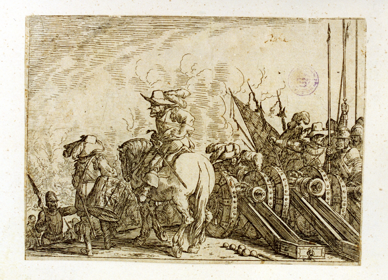 scena di battaglia (stampa) di Baur Johann Wilhelm (sec. XVII)