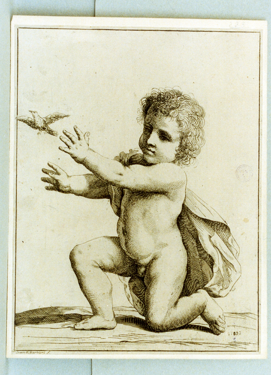 putto (stampa) - ambito italiano (sec. XVII)