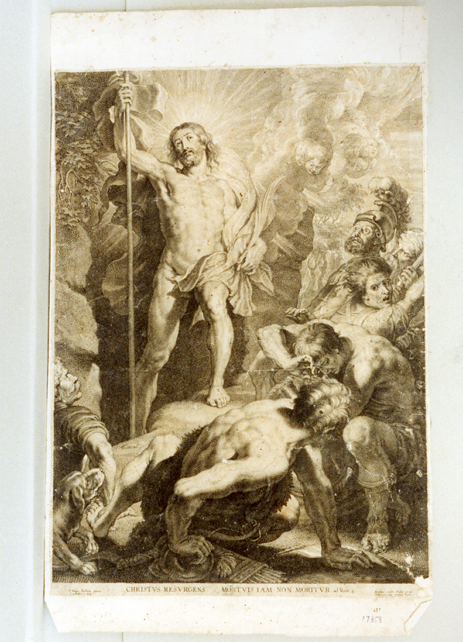 resurrezione di Cristo (stampa) di Bolswert Schelte Adams (secc. XVI/ XVII)