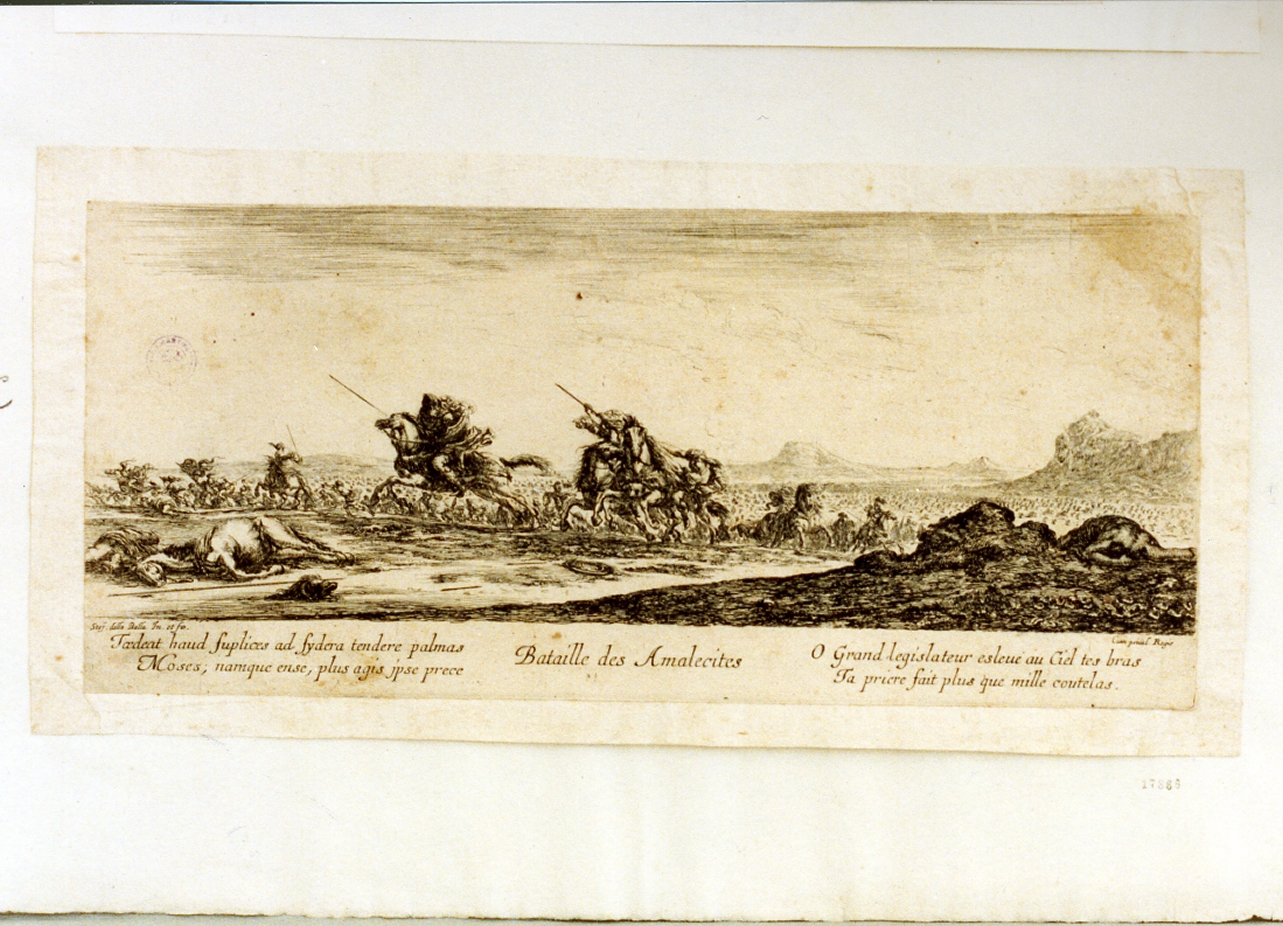 scena di battaglia (stampa) di Della Bella Stefano (sec. XVII)