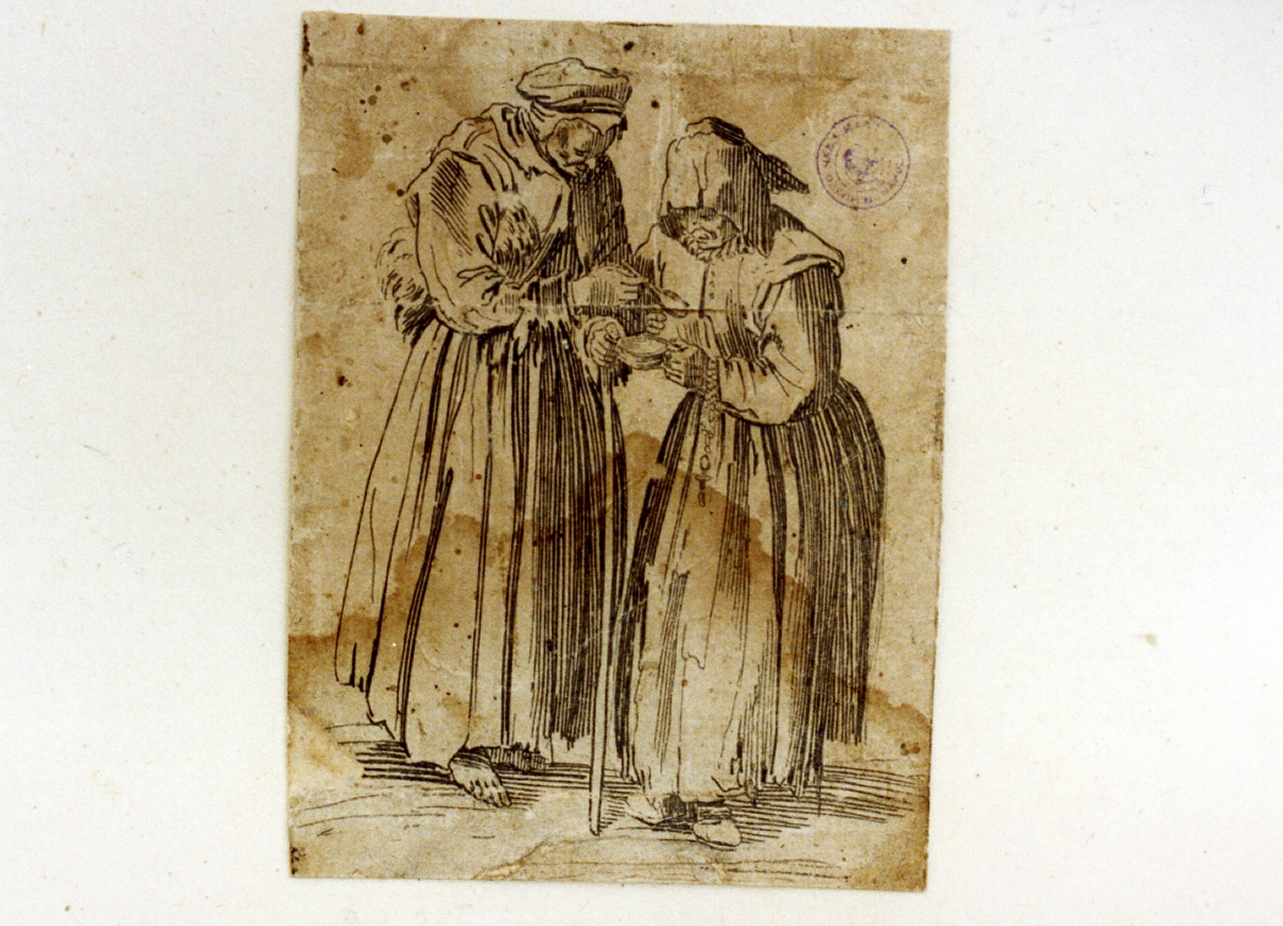 vecchie mendicanti (stampa) di Callot Jacques (sec. XVII)