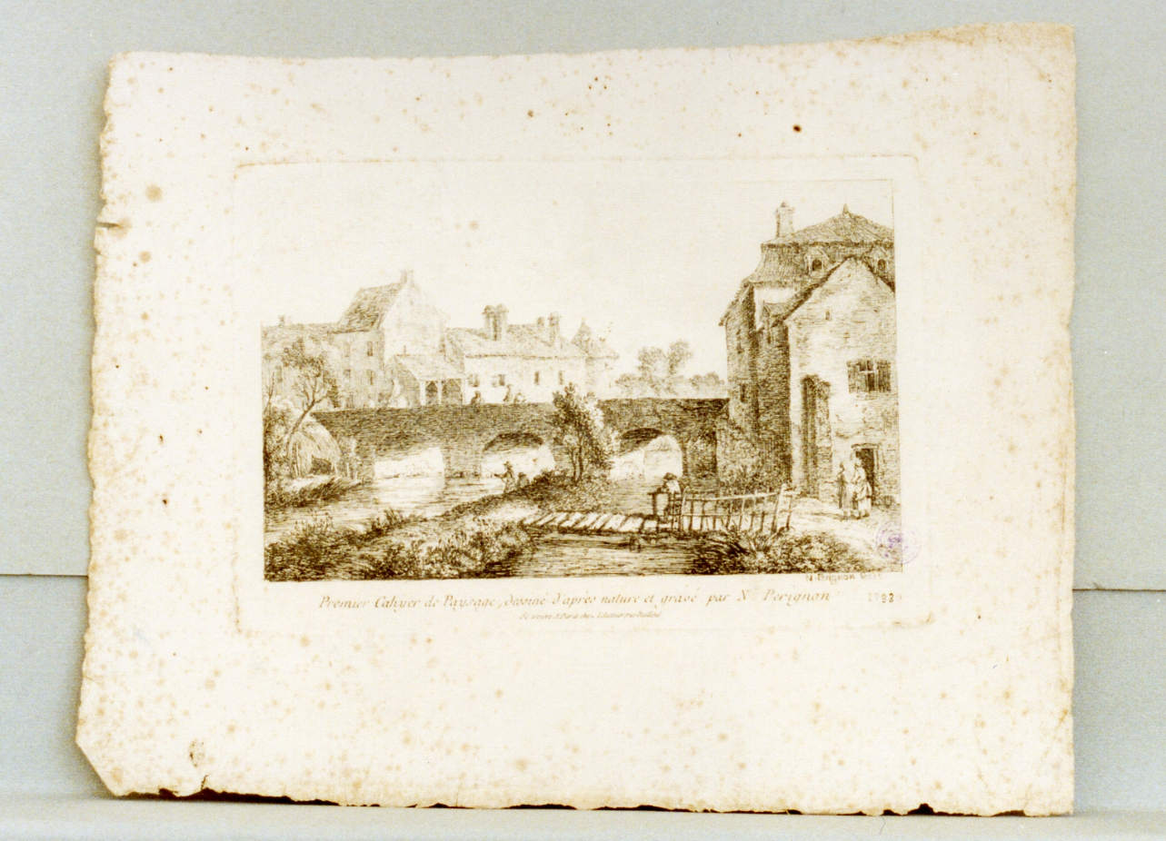 paesaggio (stampa tagliata) di Perignon Alexis Nicolas I (sec. XVIII)