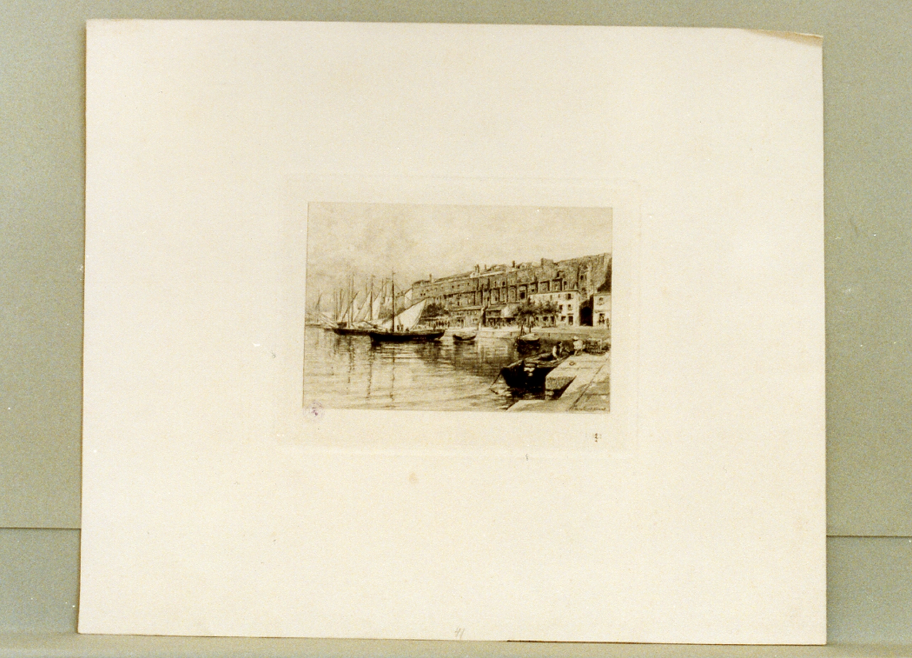 veduta di città (stampa) di Charlemont Hugo (sec. XIX)