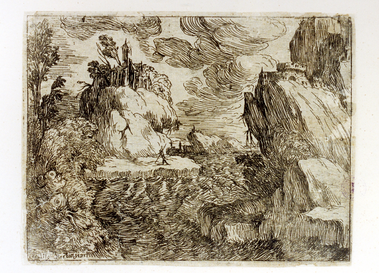 paesaggio (stampa) - ambito italiano (secc. XVI/ XVII)