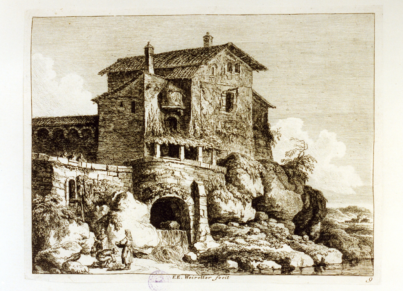 paesaggio (stampa) di Weirotter Franz Edmund (sec. XVIII)