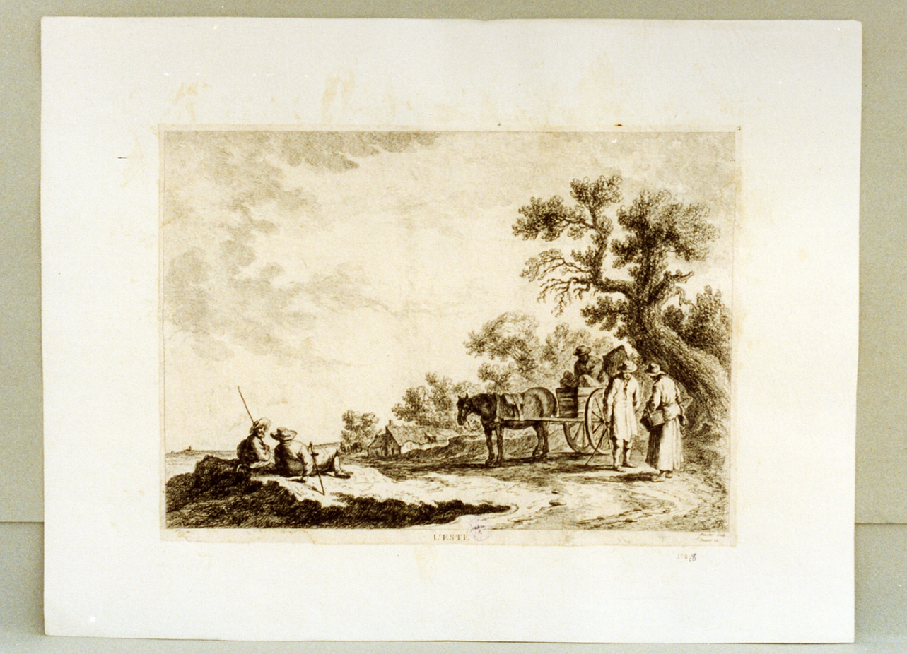 paesaggio (stampa) di Weirotter Franz Edmund (sec. XVIII)