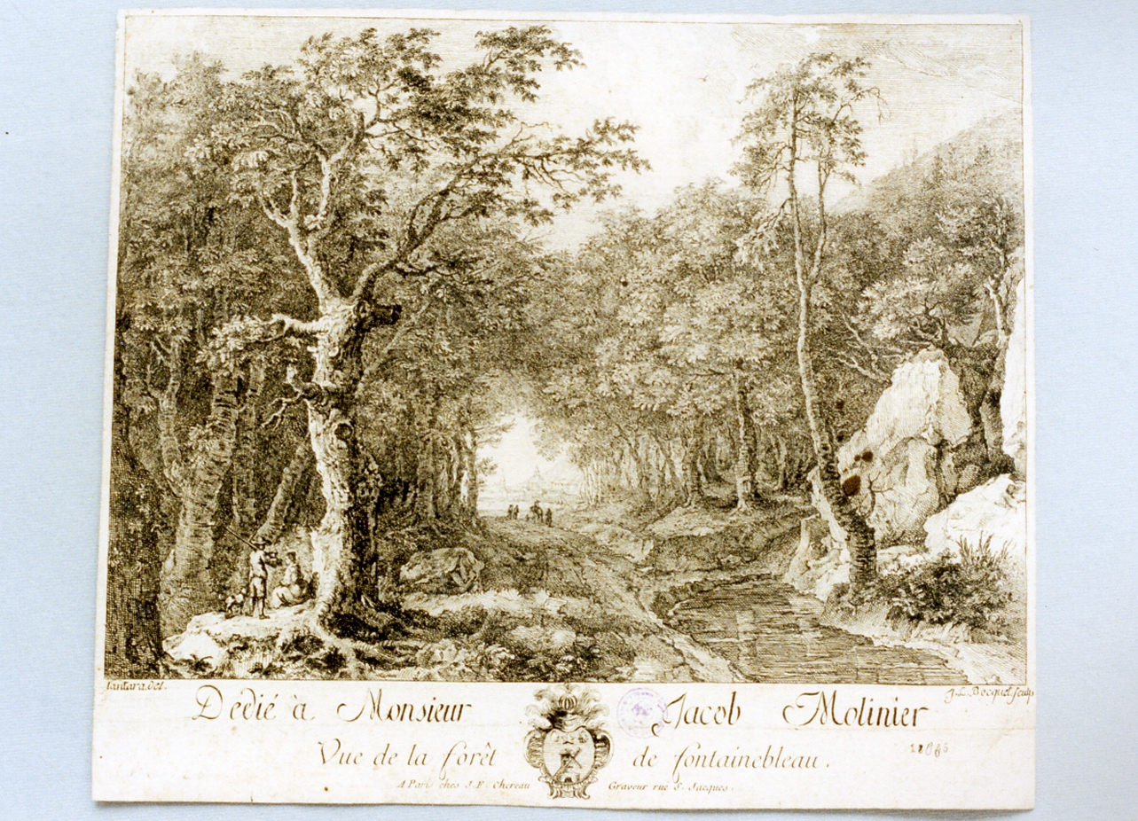 paesaggio (stampa) di Lantara Simon Mathurin (sec. XVIII)