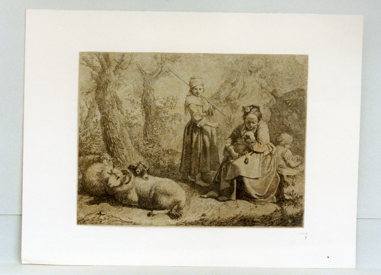 scena pastorale (stampa) di Londonio Francesco (sec. XVIII)