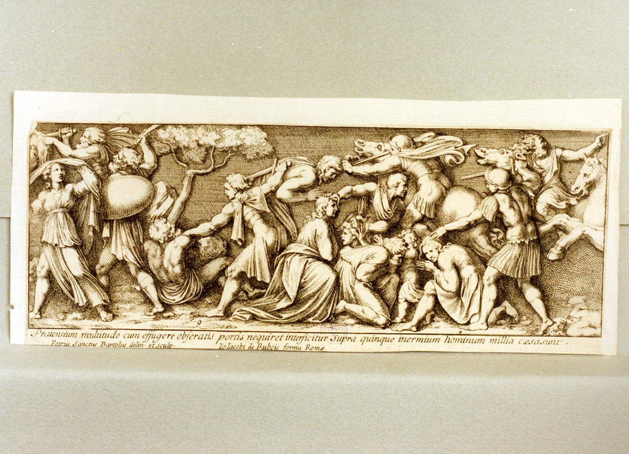 episodi della vita di papa Leone X (stampa) di Bartoli Pietro Sante detto Sante Santi (seconda metà sec. XVII)