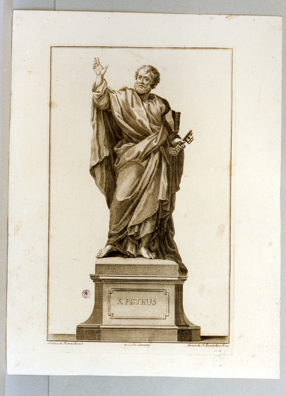 figura maschile (stampa) di Monnot Pierre Etienne, Bombelli Pietro Leone (secc. XVIII/ XIX)