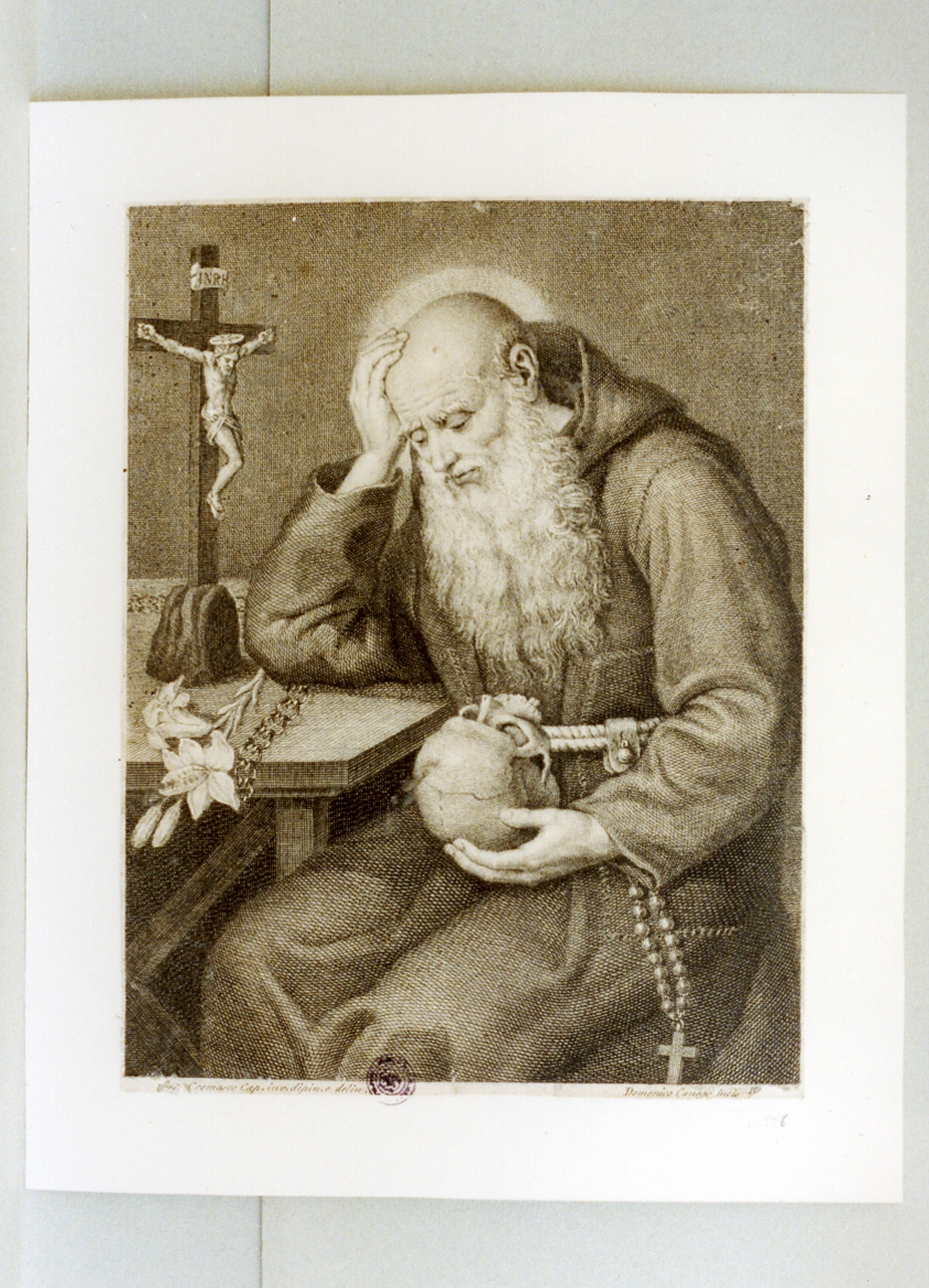 figura maschile (stampa) di Cremasco Giovanni, Cunego Domenico (secc. XVIII/ XIX)
