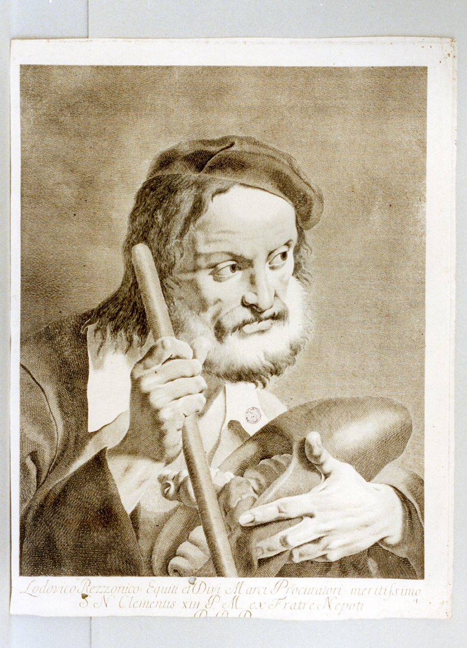 ritratto d'uomo (stampa) di Pitteri Marco Alvise (sec. XVIII)