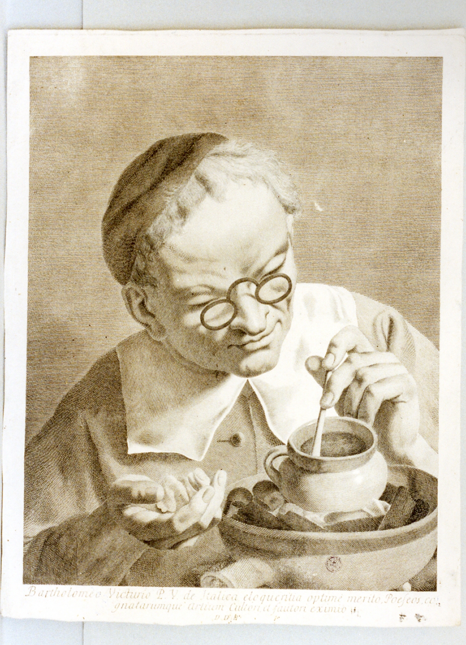 ritratto d'uomo (stampa) di Pitteri Marco Alvise (sec. XVIII)