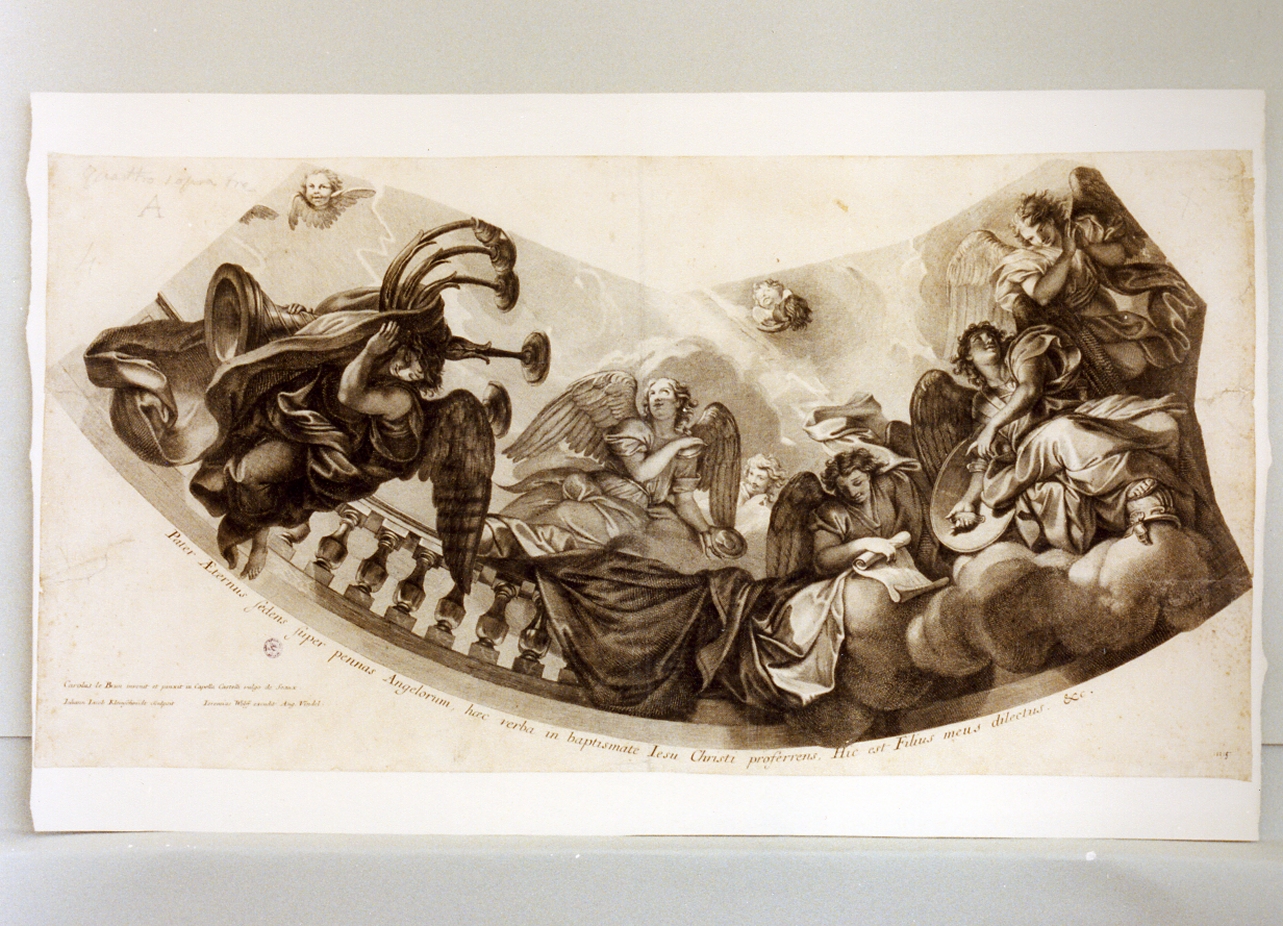 angeli e cherubini (stampa) di Kleinschmidt Johann Jacob (sec. XVIII)