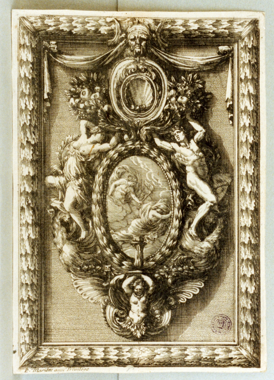motivo decorativo (stampa) di Lepautre Jean (sec. XVII)